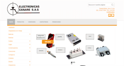 Desktop Screenshot of electronicascanaresas.com