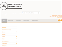 Tablet Screenshot of electronicascanaresas.com